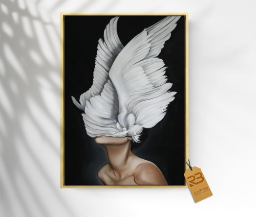 لوحة جدارية تصميم فتاة كلاسيكية (رقم المنتج 7-RB3)