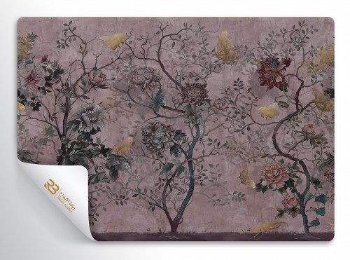 ورق جدران تصميم ورد (رقم المنتج RB-K-5)