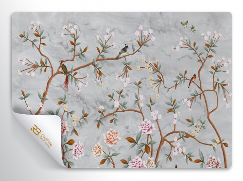 ورق جدران تصميم شجر ورد (رقم المنتج RB-H-15)