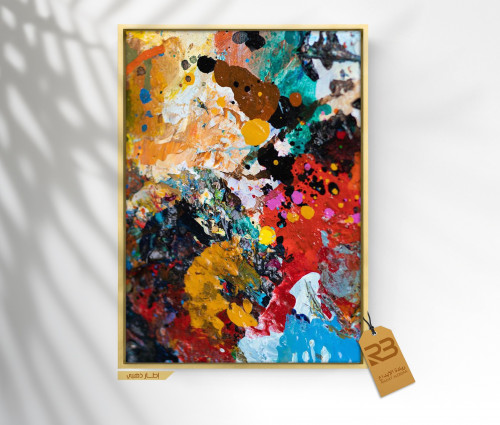 لوحة جدارية تصميم فن تشكيلي (رقم المنتج RB-8-11 )