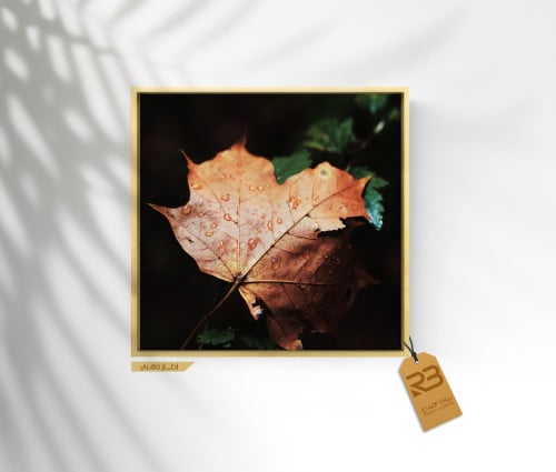 لوحة جدارية تصميم ورق شجر (رقم المنتج RB-9-23)