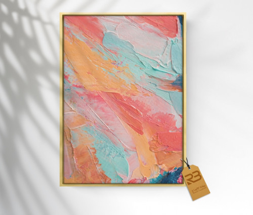 لوحة جدارية تصميم فن تشكيلي (رقم المنتج 41-RB3)