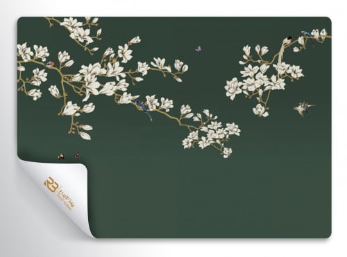 ورق جدران تصميم ورد (رقم المنتج RB-H19)