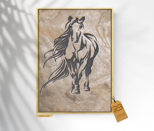 لوحة جدارية تصميم خيل (رقم المنتجRB-2-34)
