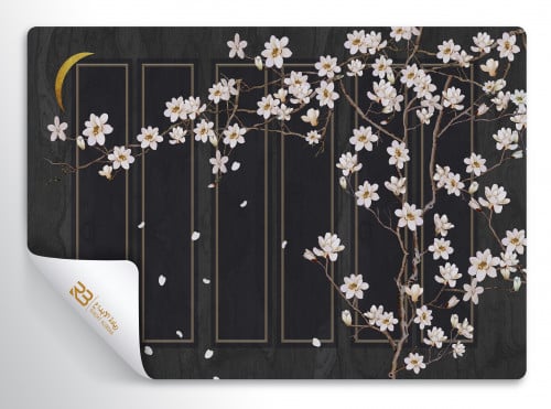 ورق جدران تصميم ورد (رقم المنتج RB-b2)