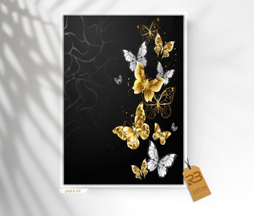 لوحة جدارية تصميم فراشات (رقم المنتجRB-2-26)