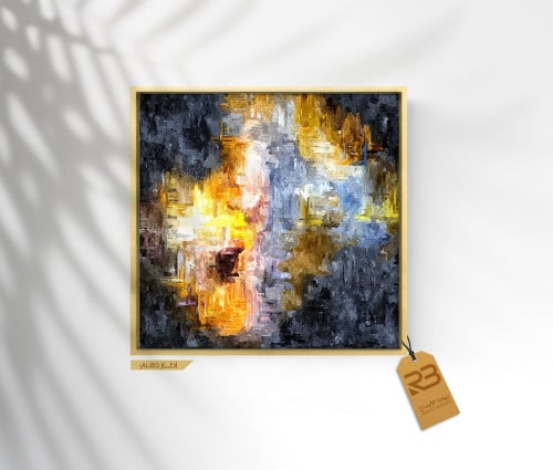 لوحة جدارية تصميم فن تشكيلي (رقم المنتج RB-2-37)