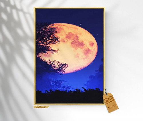 لوحة جدارية تصميم قمر  (رقم المنتج RB-7-62 )