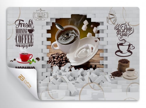 ورق جدران تصميم كافي (رقم المنتج RB-CO-2140)