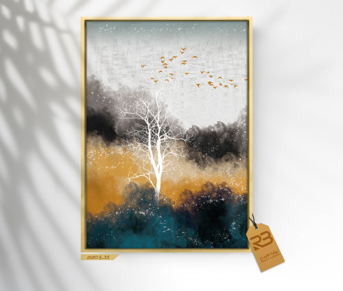 لوحة جدارية تصميم مودرن (رقم المنتج RB-18-3 A3 )