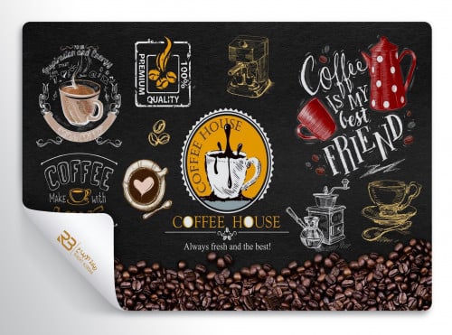 ورق جدران تصميم كافي (رقم المنتج RB-CO-2121)