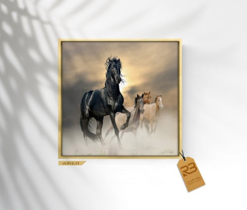 لوحة جدارية تصميم خيل (رقم المنتج RB-7-8)