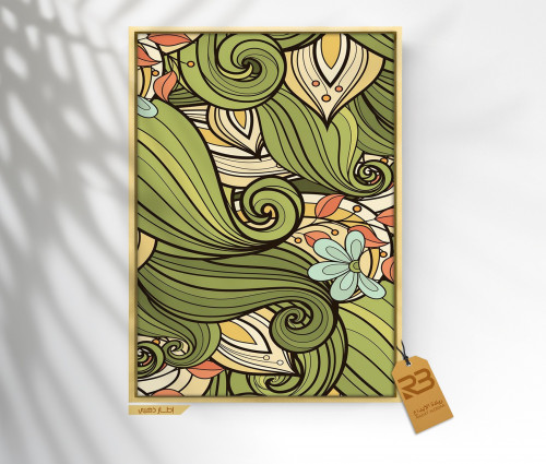 لوحة جدارية تصميم ورد (رقم المنتج RB-10-12 )