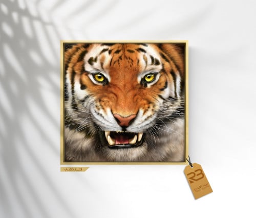 لوحة جدارية تصميم نمر (رقم المنتج RB-2-3)