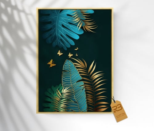 ورق جدران تصميم ورق شجر (رقم المنتج RB3-50)