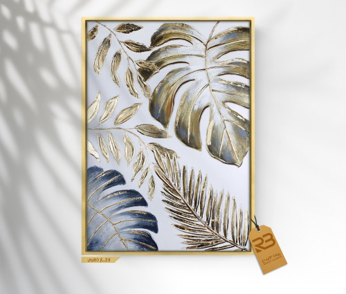 لوحة جدارية تصميم ورق شجر (رقم المنتجRB 5-(20) )