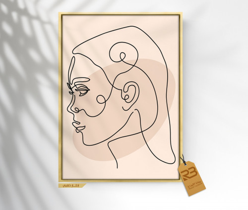 لوحة جدارية تصميم رسم وجه (رقم المنتج RB-10-32 )