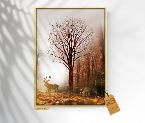 لوحة جدارية تصميم شجرة (رقم المنتج RB-3-7-3 )