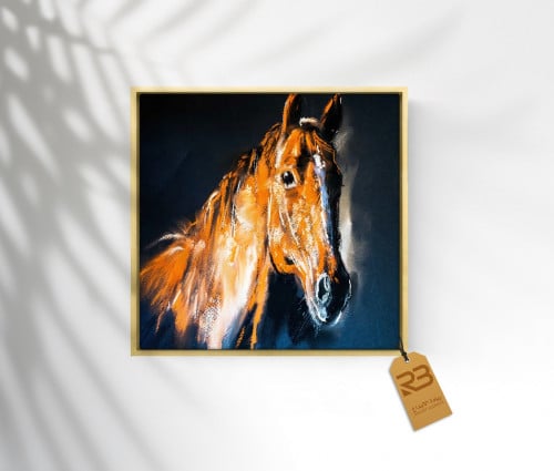 لوحة جدارية تصميم خيل (رقم المنتجRB-3-48)