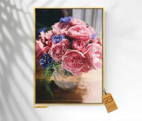 لوحة جدارية تصميم ورد (رقم المنتج RB-7-69 )