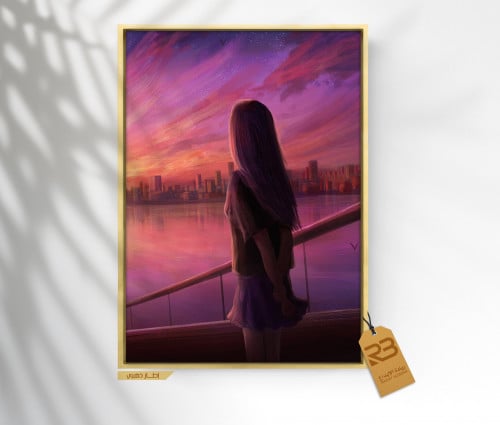 لوحة جدارية تصميم فتاة (رقم المنتج RB-10-3 )