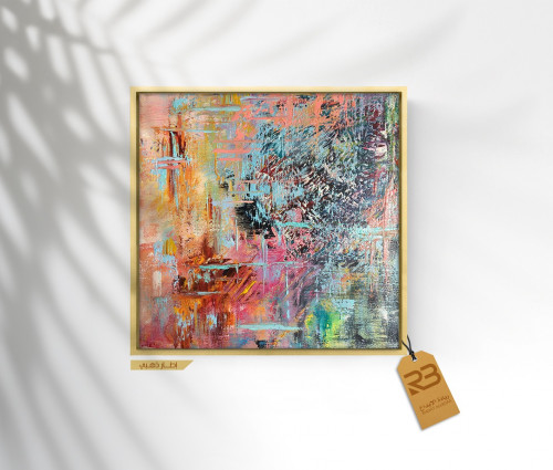 لوحة جدارية تصميم فن تشكيلي (رقم المنتج RB-12-29)