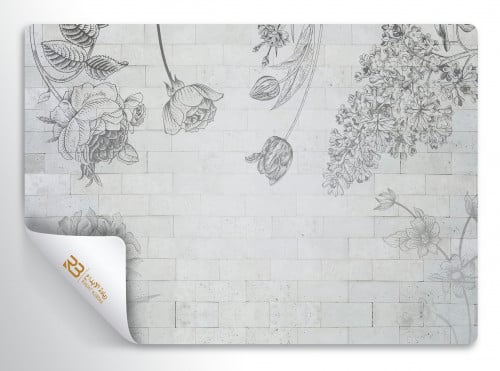 ورق جدران تصميم ورد (رقم المنتج RB-18-1)