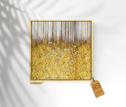 لوحة جدارية تصميم فن تشكيلي (رقم المنتج RB-16-44)