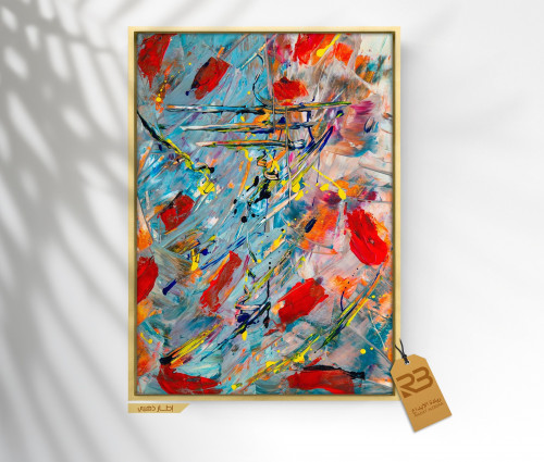 لوحة جدارية تصميم فن تشكيلي (رقم المنتج RB-8-26 )