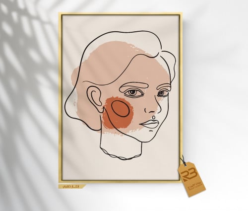 لوحة جدارية تصميم رسم وجه (رقم المنتج RB-10-35 )