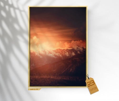 لوحة جدارية تصميم جبال (رقم المنتج RB-7-86 )