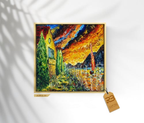 لوحة جدارية تصميم فن تشكيلي (رقم المنتج RB-11-43)