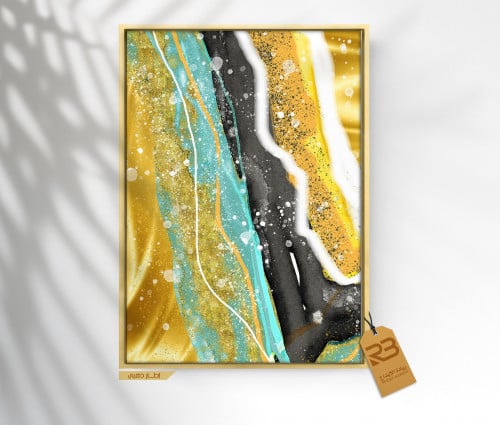 لوحة جدارية تصميم فن تشكيلي (رقم المنتج RB-17-42 )