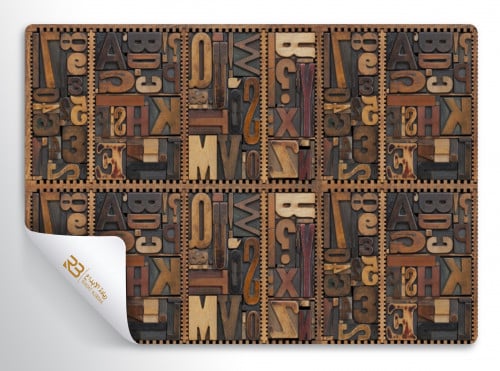 ورق جدران تصميم حروف انقليزية  (رقم المنتج RB-G27)