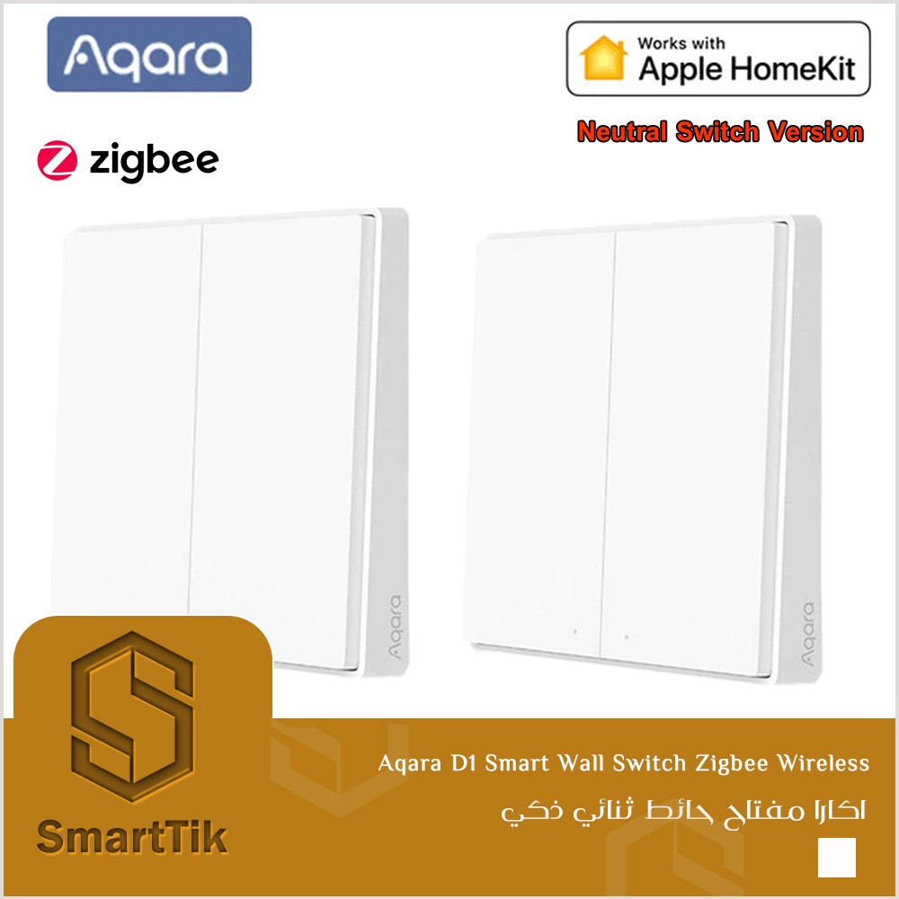 مفتاح حائط ذكي ثنائي Aqara D1 Wall Switch Smart ZigBee