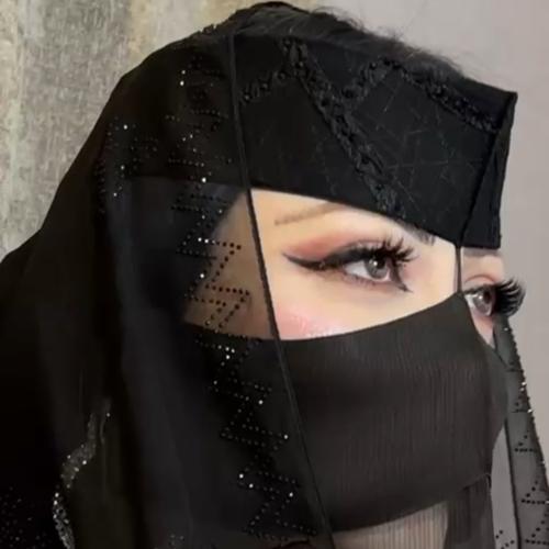 طقم برقع وطرحة سهرة