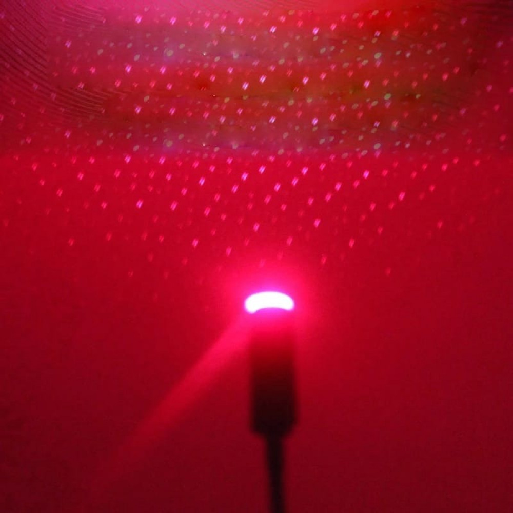 إضاءة سقف سيارة بانورامي لون أحمر