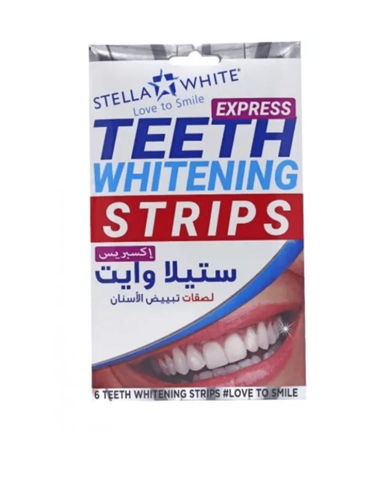 لصقات تبييض الأسنان من ستيلا وايت - 6 لصقات
