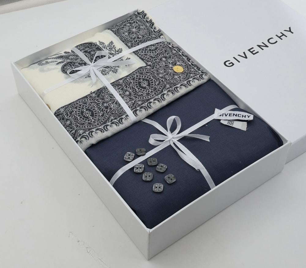 بوكس اهداء رجالي شتوي قماش مع شال كشميري