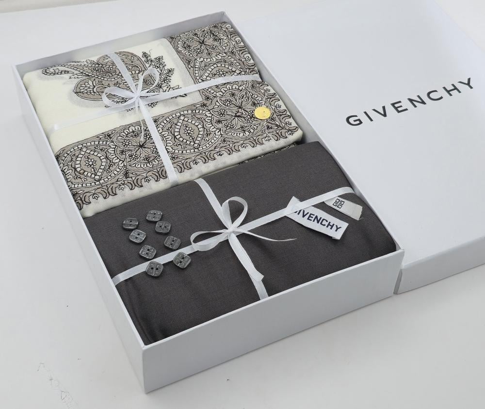 بوكس اهداء رجالي شتوي قماش مع شال كشميري