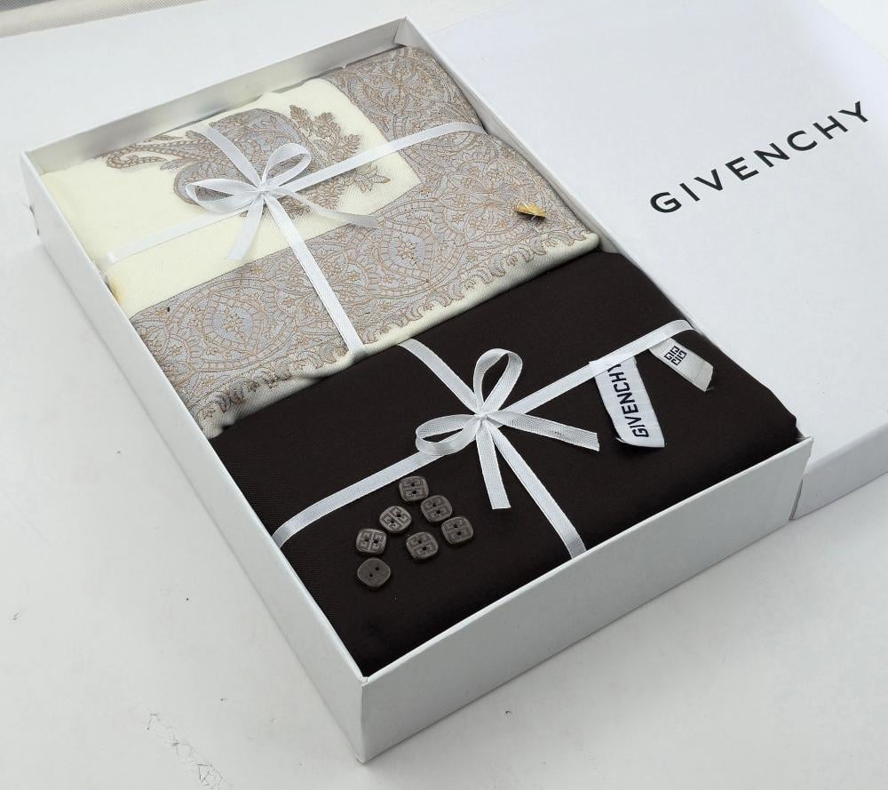 بوكس اهداء رجالي شتوي قماش مع شال كشميري