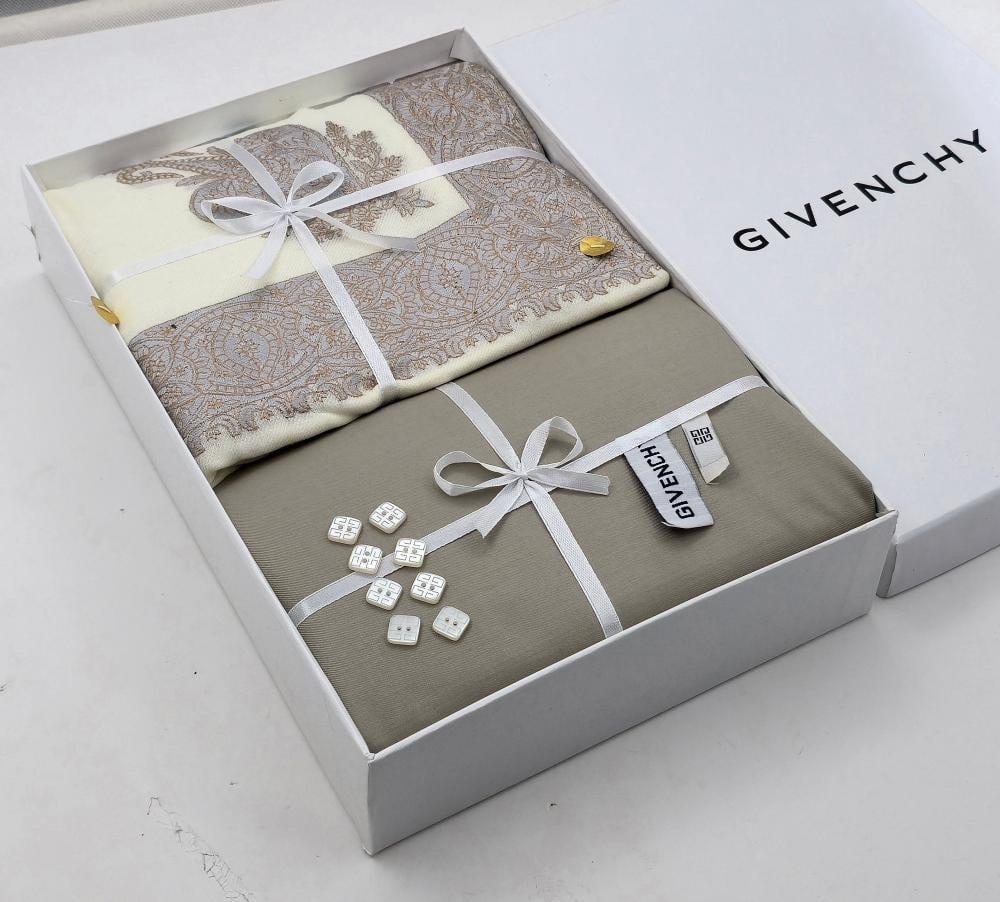 بوكس اهداء رجالي شتوي قماش مع شال كشميري