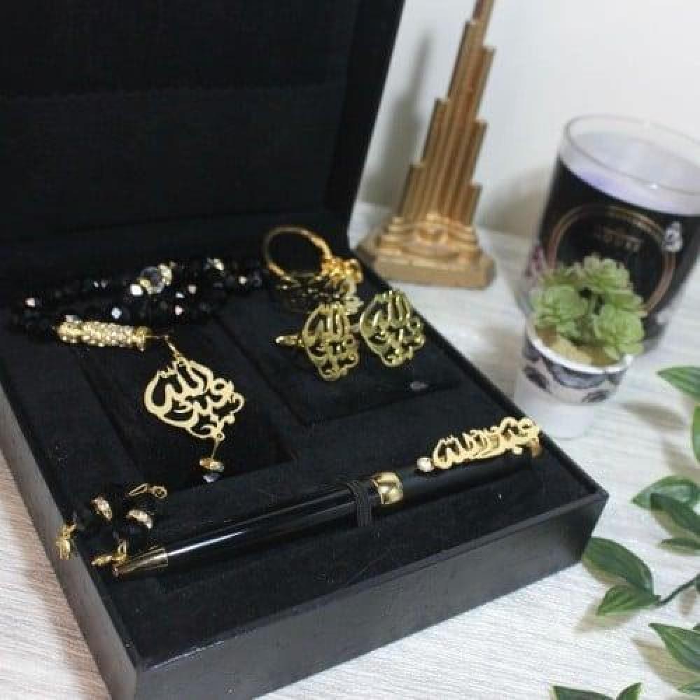 طقم مميز كبك وقلم وسبحة وكبك ومدليه رجالي)