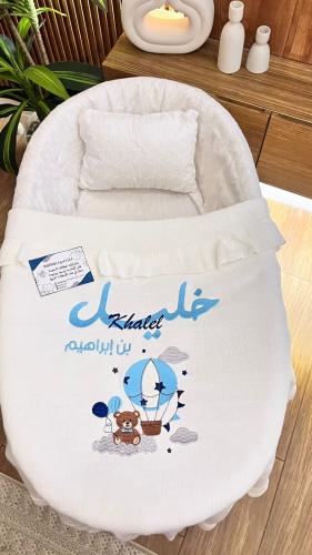 بطانية مواليد مع تطريز