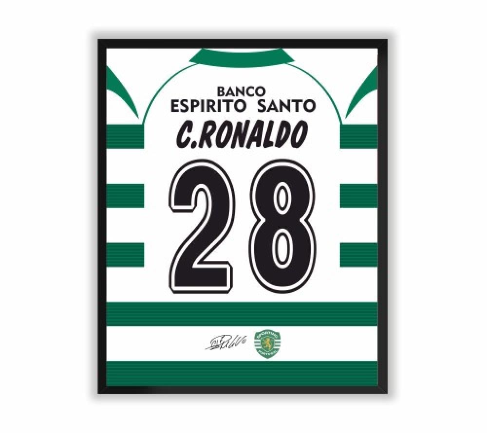 لوحة جدارية للنجم كريستيانو رونالدو سبورتينغ 2001