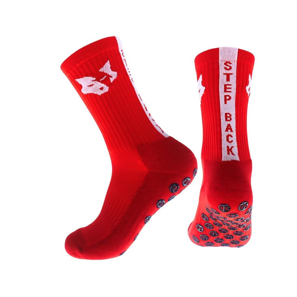 جورب رياضي احمر مانع الانزلاق