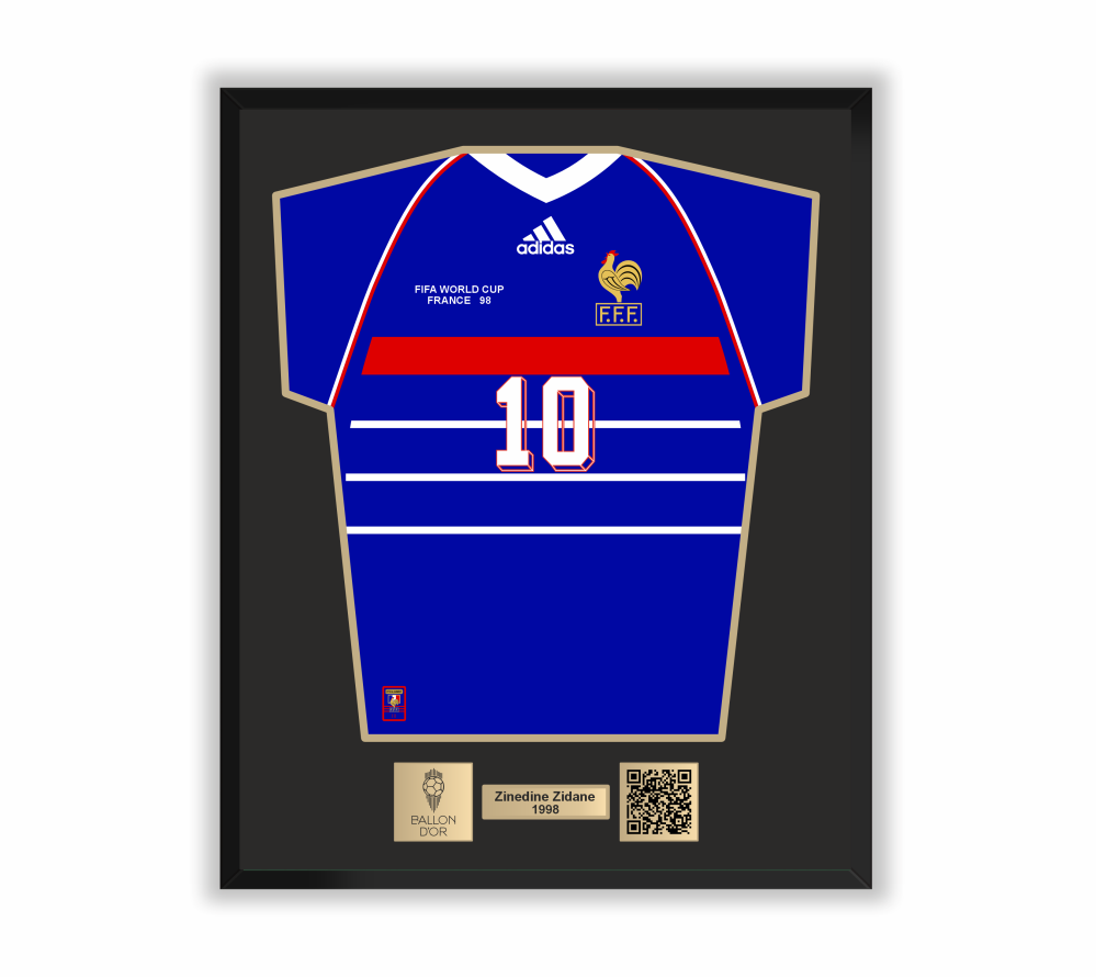 لوحة جدارية لزيدان- نسخة الكرة الذهبية 1998