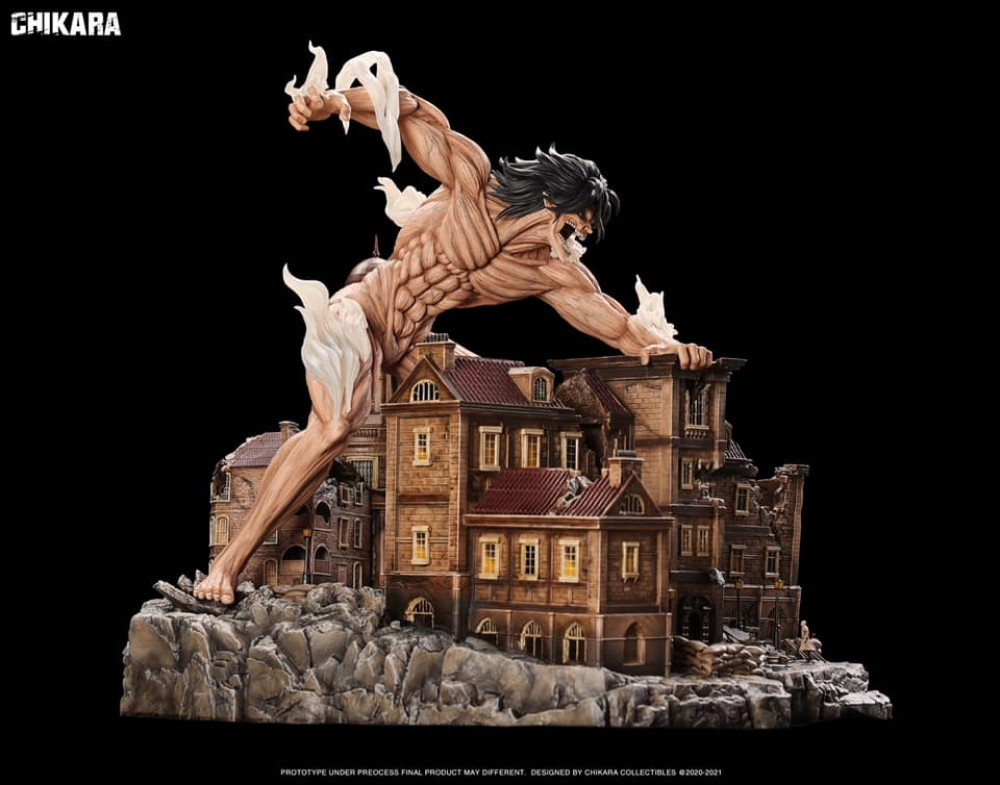 attack on titan statue
