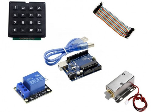 مجموعة مشروع قفل إلكتروني | DIY Door lock pack