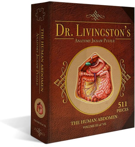 Jigsaw Puzzle Dr. Livingston's Anatomy - The Human Abdomen (502 Pieces